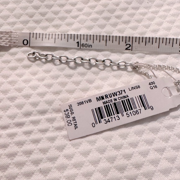 MONET Double Stranded Beaded Necklace with Silver Toned Chain - Picture 11 of 12